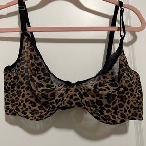 Secret Treasures Animal Print Mesh Bra 42D